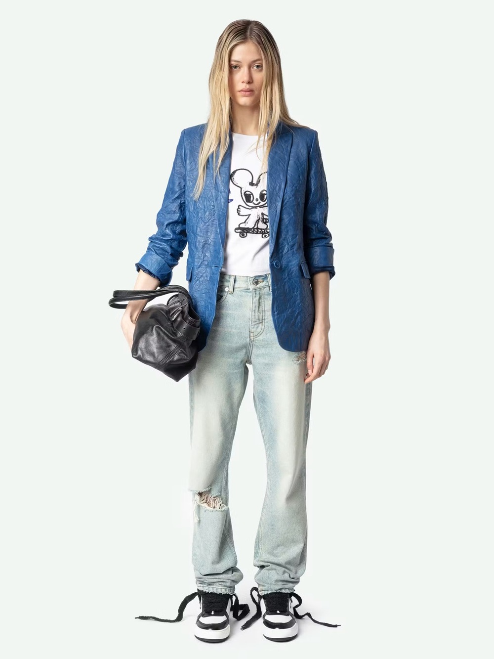 Zadig & Voltaire Valse Leather Blazer